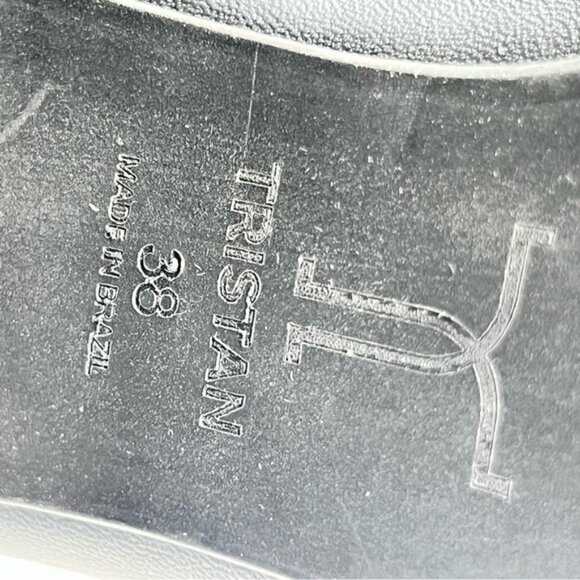 Tristan black leather patent cap to heels Sz 38 - Picture 8 of 12